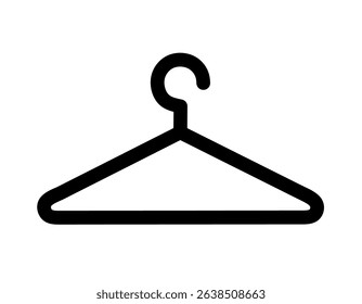 clothes hanger vector on white background