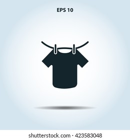 clothes hanging icon