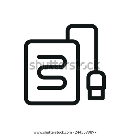 Clothes heating pad isolated icon with editable stroke
