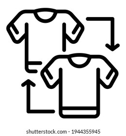 Clothes help icon. Outline clothes help vector icon for web design isolated on white background