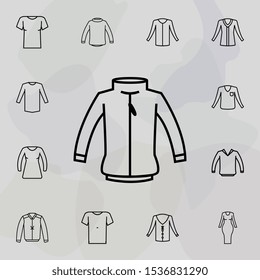 Clothes hoodie man icon. Universal set of clothes for website design and development, app development