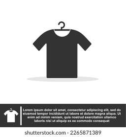 Clothes icon in black colour