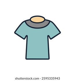 Clothes icon collection .design style with background
