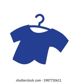 clothes icon with hanger vector design