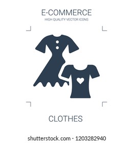 clothes icon. high quality filled clothes icon on white background. from e commerce collection flat trendy vector clothes symbol. use for web and mobile