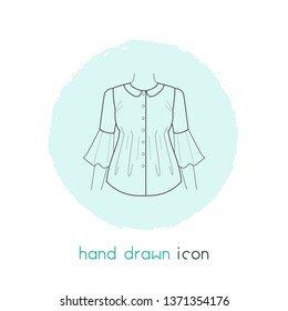 Clothes icon line element. Vector illustration of clothes icon line isolated on clean background for your web mobile app logo design.