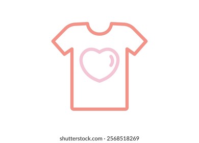 Clothes icon. line icon style. icon related to valentine. valentine day elements vector illustration