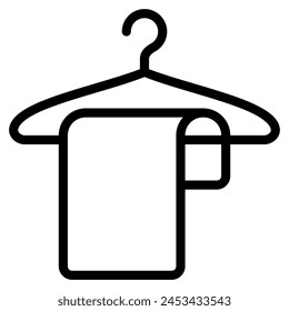 Clothes icon with outline style. Suitable for website design, logo, app and UI. Based on the size of the icon in general, so it can be reduced.
