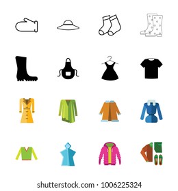 Clothes icon set