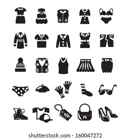 Clothes icon set