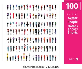 clothes icon set