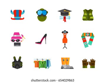 Clothes icon set