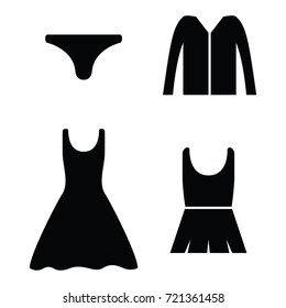 clothes icon set