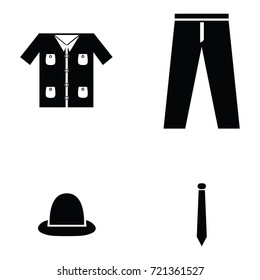 clothes icon set