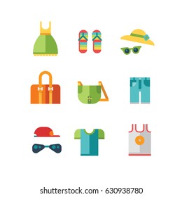 clothes icon set, eps 8, no transparencies