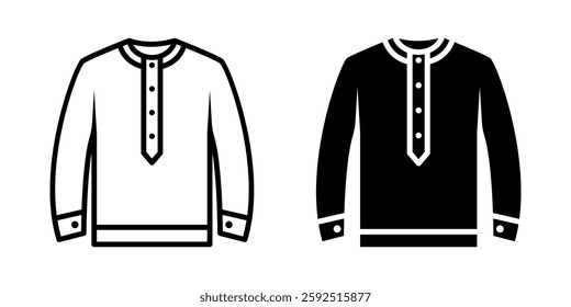 Clothes icon set. for mobile concept and web design on white background