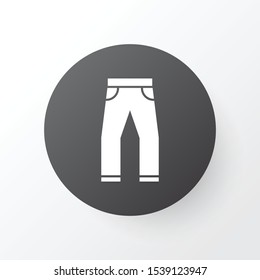 Clothes icon symbol. Premium quality isolated jeans element in trendy style.