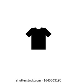 clothes icon. t shirt icon. flat, simple, black