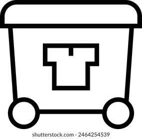clothes icon. Thin linear style design isolated on white background