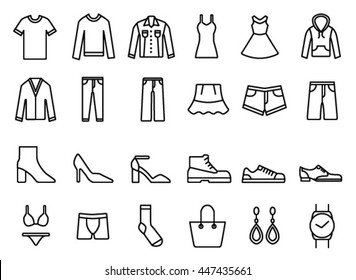 Clothes icon vector