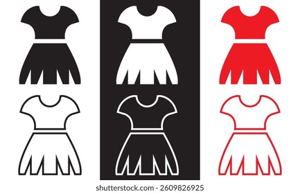Clothes icon.  Vector illustration. isolated on white and black background. EPS 10