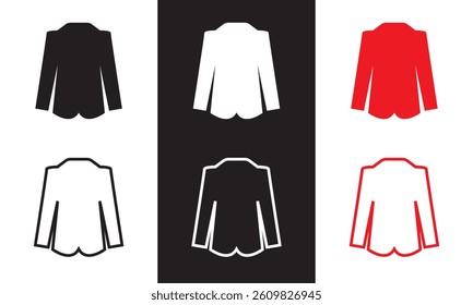 Clothes icon.  Vector illustration. isolated on white and black background. EPS 10