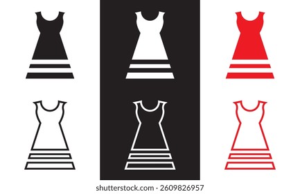 Clothes icon.  Vector illustration. isolated on white and black background. EPS 10