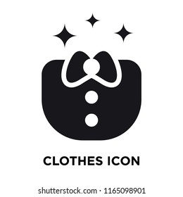 Clothes icon vector isolated on white background, Clothes transparent sign , celebration pictograms