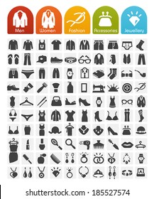 Clothes Icons Bulk Series - 100 Icons