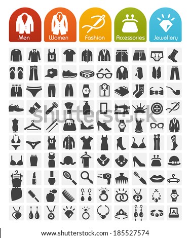 Clothes Icons Bulk Series - 100 Icons