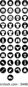 Clothes icons with a retro feel for the hipster in you.