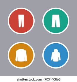 clothes icons set
