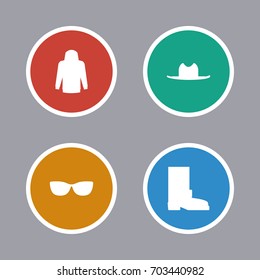 clothes icons set