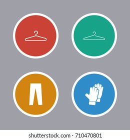 Clothes icons set