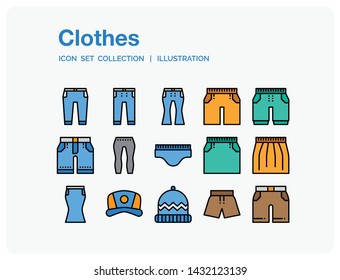 Clothes
Icons Set. UI Pixel Perfect Well-crafted Vector Thin Line Icons. The illustrations are a vector.
