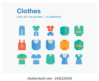 Clothes
Icons Set. UI Pixel Perfect Well-crafted Vector Thin Line Icons. The illustrations are a vector.
