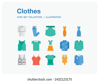 Clothes
Icons Set. UI Pixel Perfect Well-crafted Vector Thin Line Icons. The illustrations are a vector.
