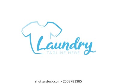 Clothes illustration icon for clothes shop or laundry logo design template