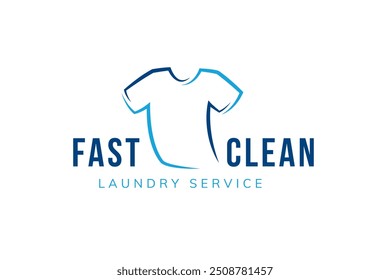 Clothes illustration icon for clothes shop or laundry logo design template