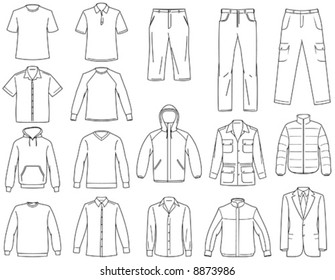 Men’s clothes illustration You'll find more clothes illustrations in my portfolio