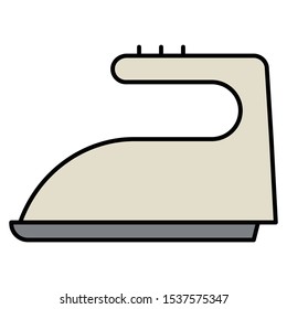 Clothes iron Home Interior Vector Icon design