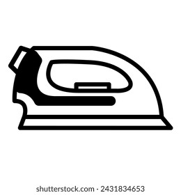 Clothes iron on white background, vector illustration