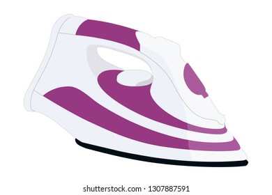  clothes iron realistic vector illustration isolated