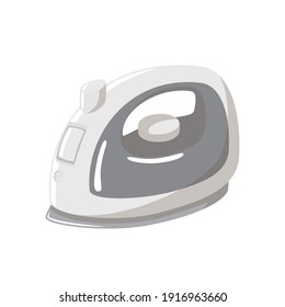 Clothes iron vector illustration. Home appliances. Cordless Iron. Steam Iron.
