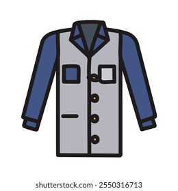 design de ícone isolado de roupas, ilustração de vetor 