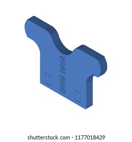 Clothes isometric left top view 3D icon