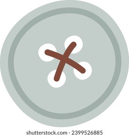 Clothes Knob Icon Vector Illustration