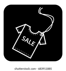 clothes label icon vector