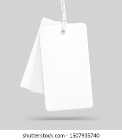 Clothes labels. Vector illustration on grey background. Ready for your design. EPS10.