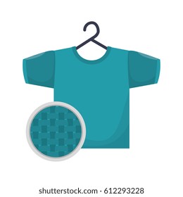 clothes in laundry icon